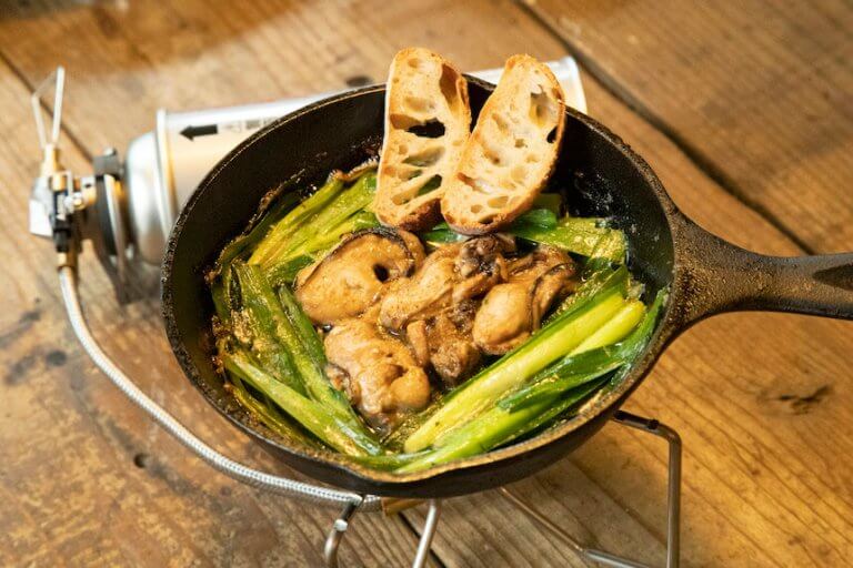 缶詰とワンバーナーでお夜食