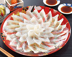 下関ふく百花 関とら本店 とらふく刺身セット