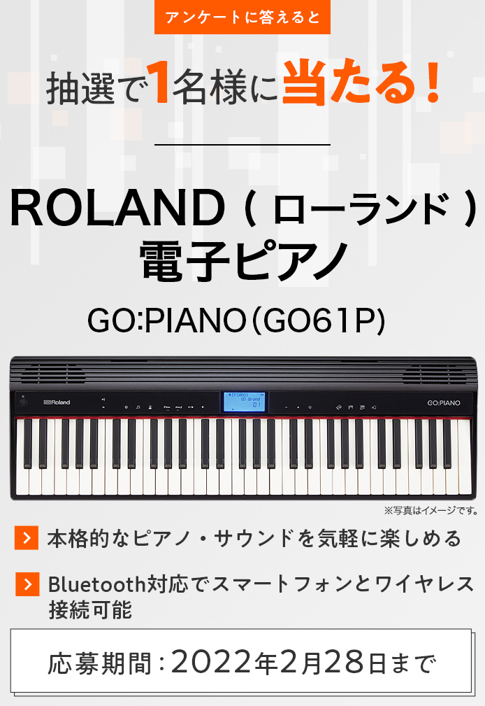簡単応募キャンペーン ROLAND ( ローランド ) 電子ピアノ GO:PIANO