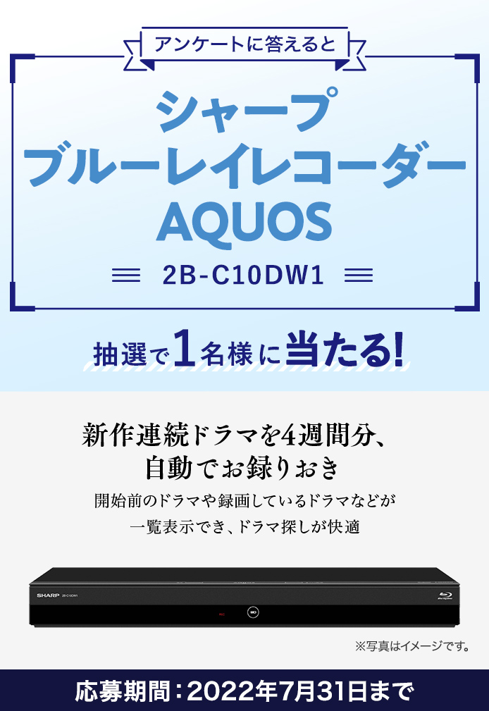 SHARP AQUOSブルーレイ つまらなかっ 2B-C10DW1