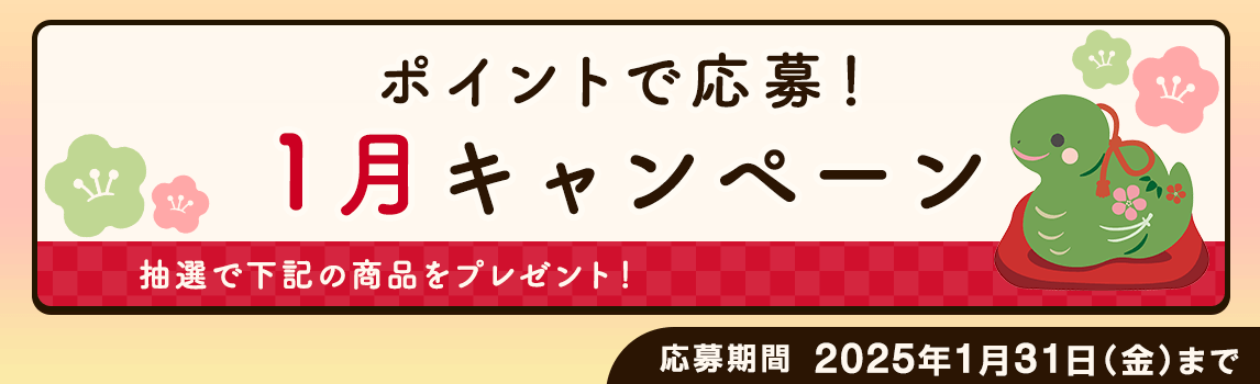 ポイントで応募！1月キャンペーン