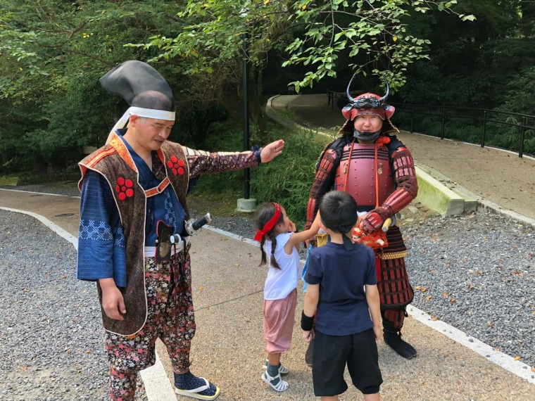 伊賀上野城にいる戦国武将たち