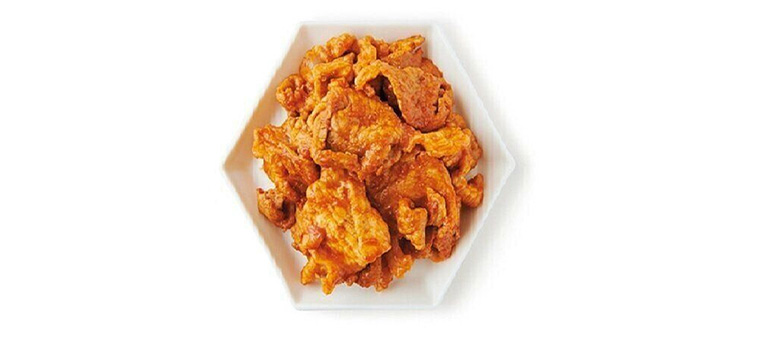 豚こま切れ肉100gでスパイシーケチャップ味