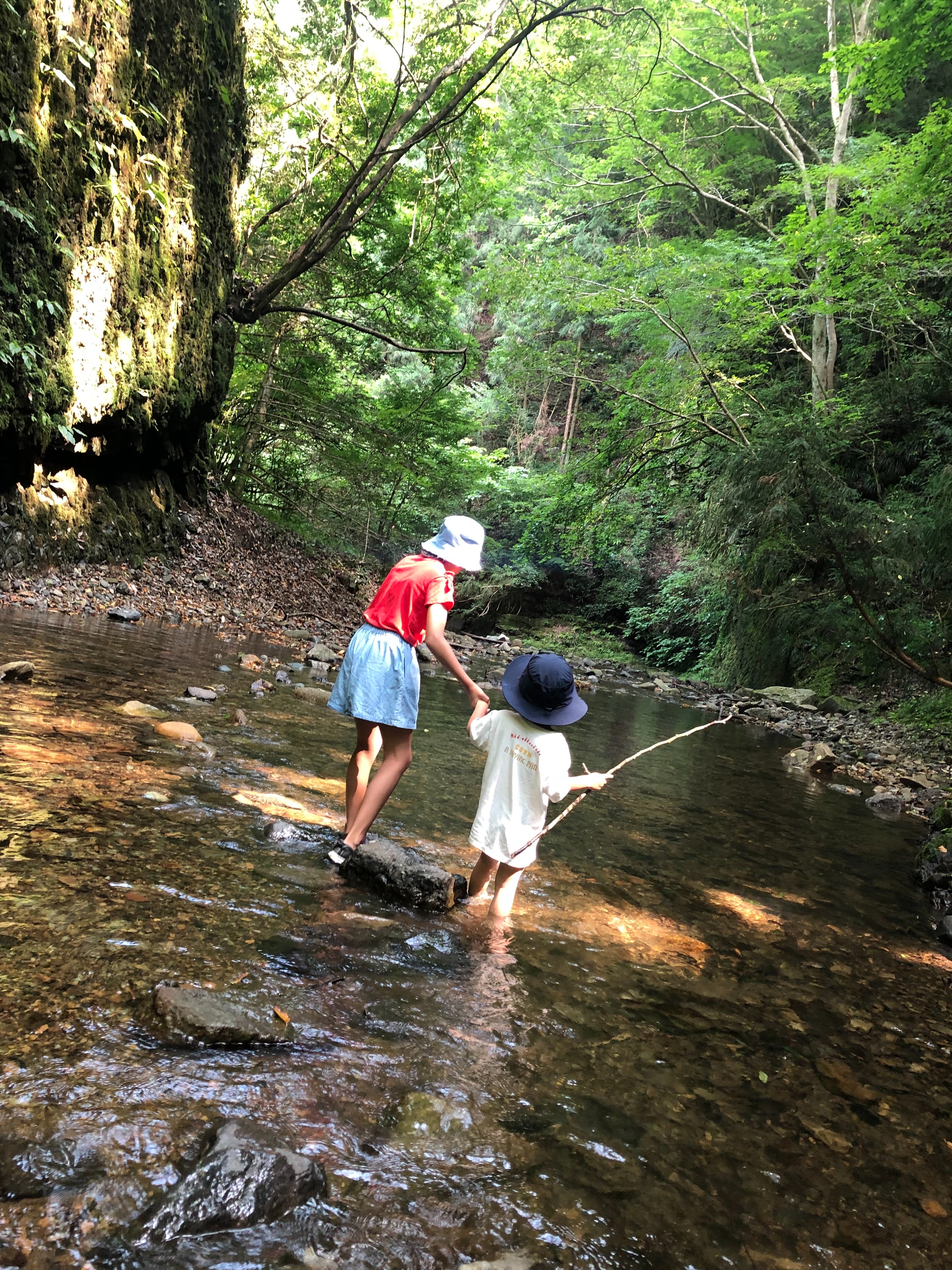 苔がもののけ姫の世界、大滝へ冒険