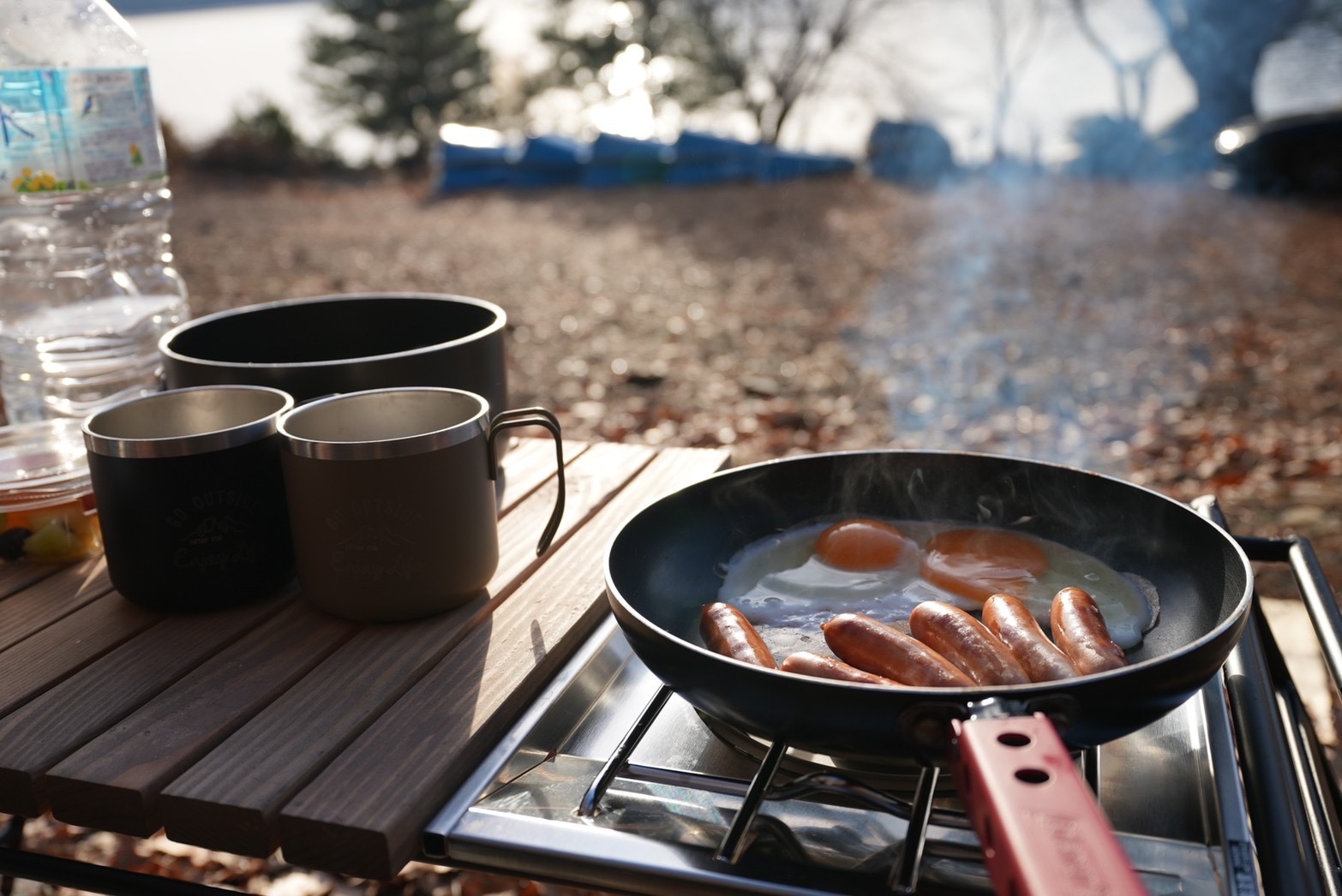 winter style with morning glory