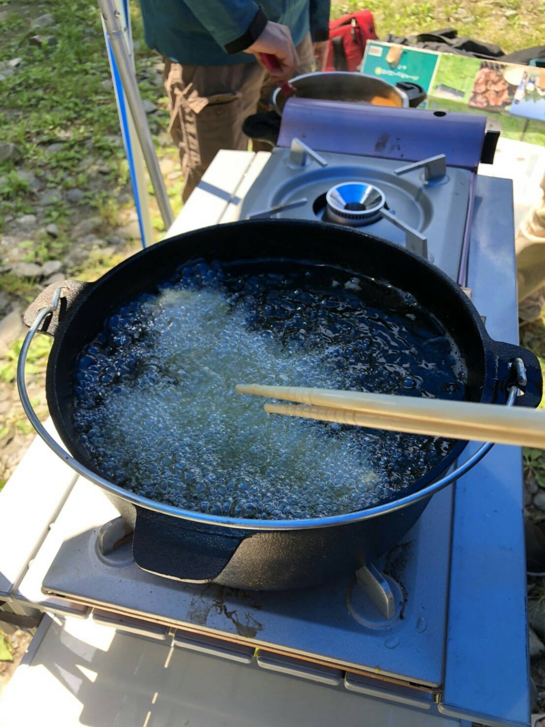 ダッヂオーブンは揚げ物もオッケー👍