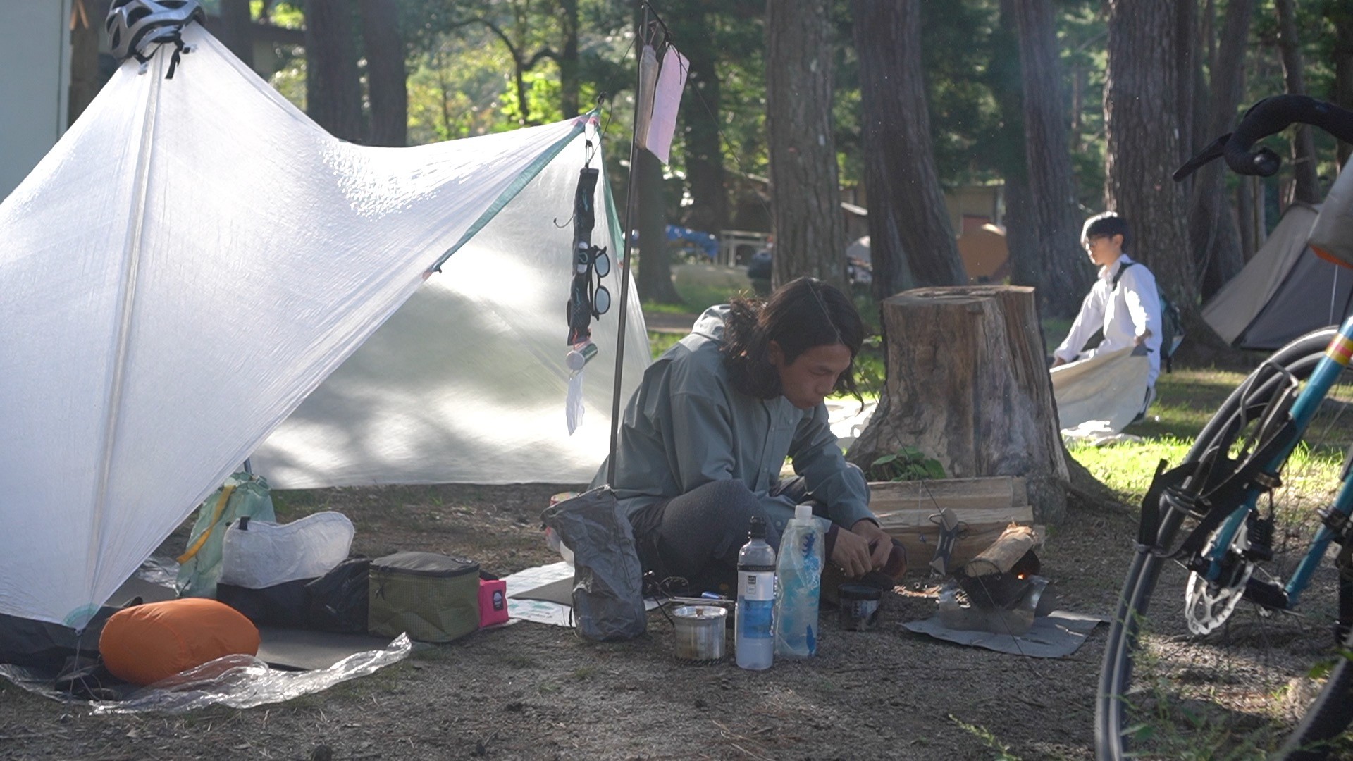 自転車キャンプ