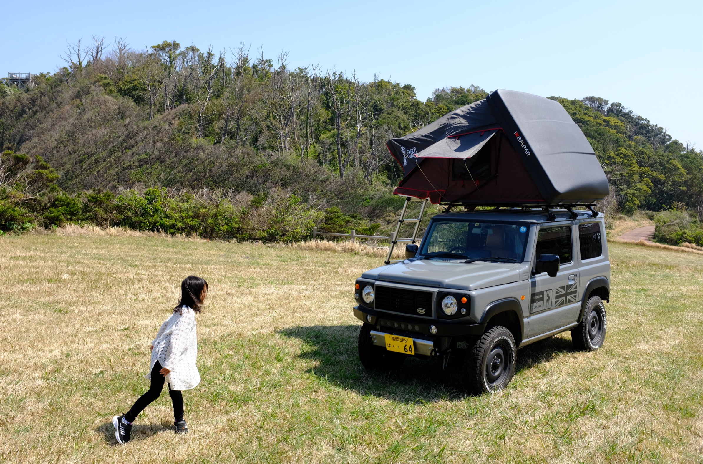 キャンプ場で撮影。