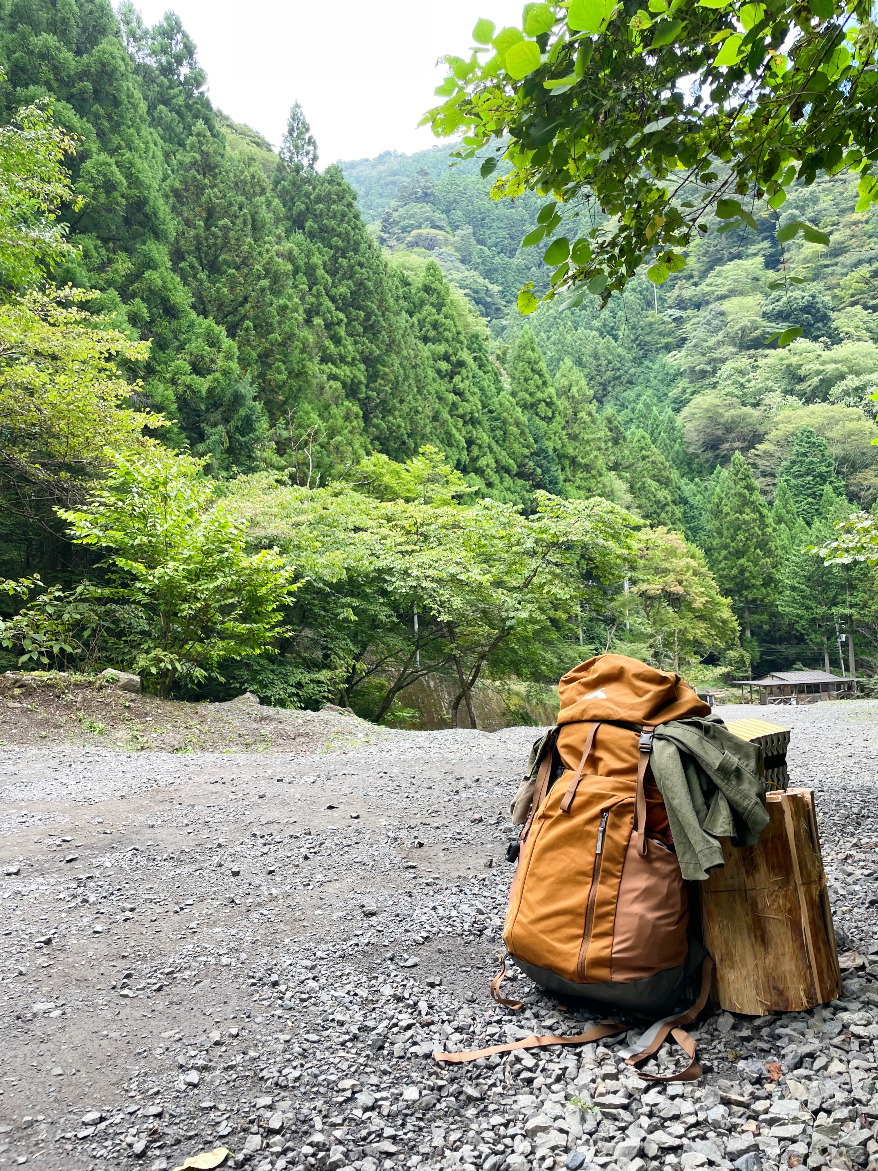 ほぼ山登りスタイル