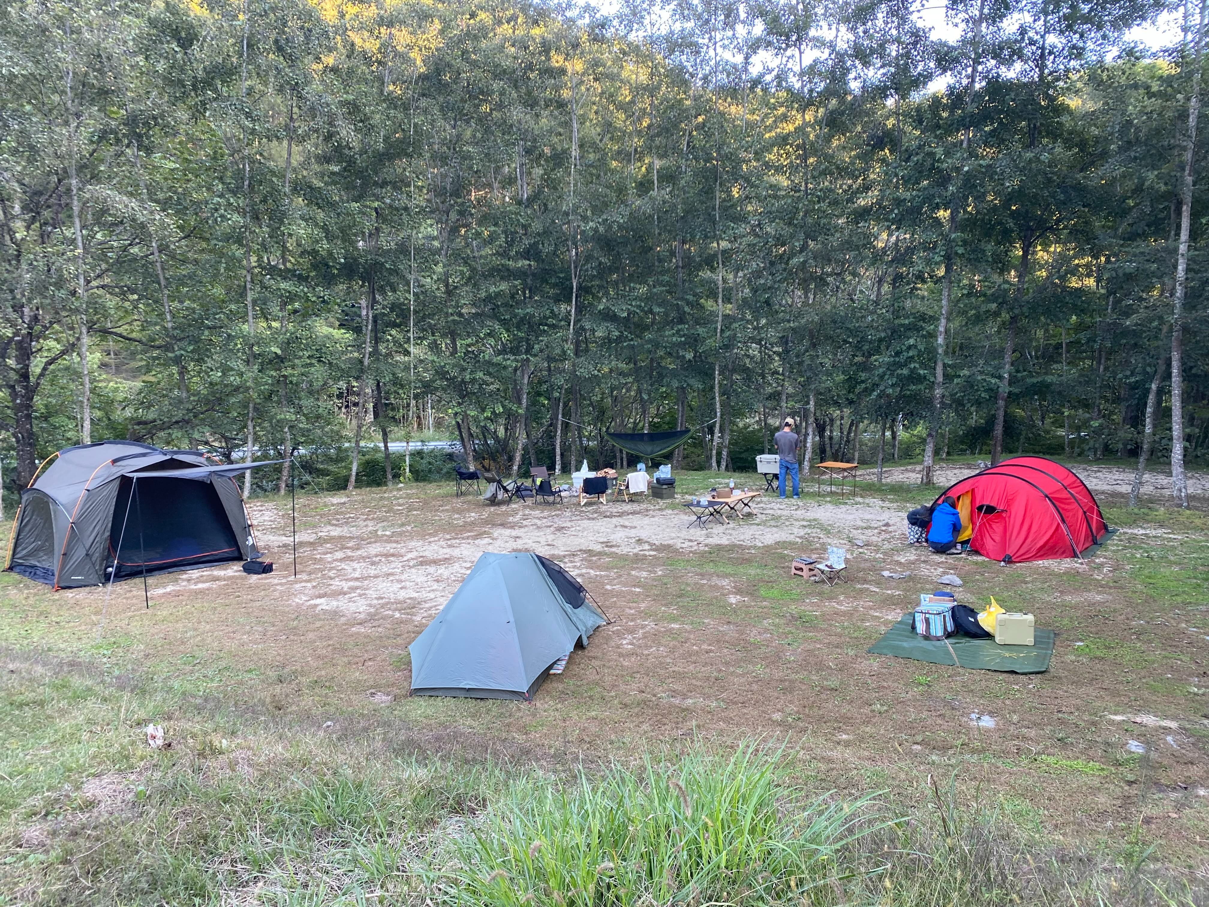 温泉とビールと川と。