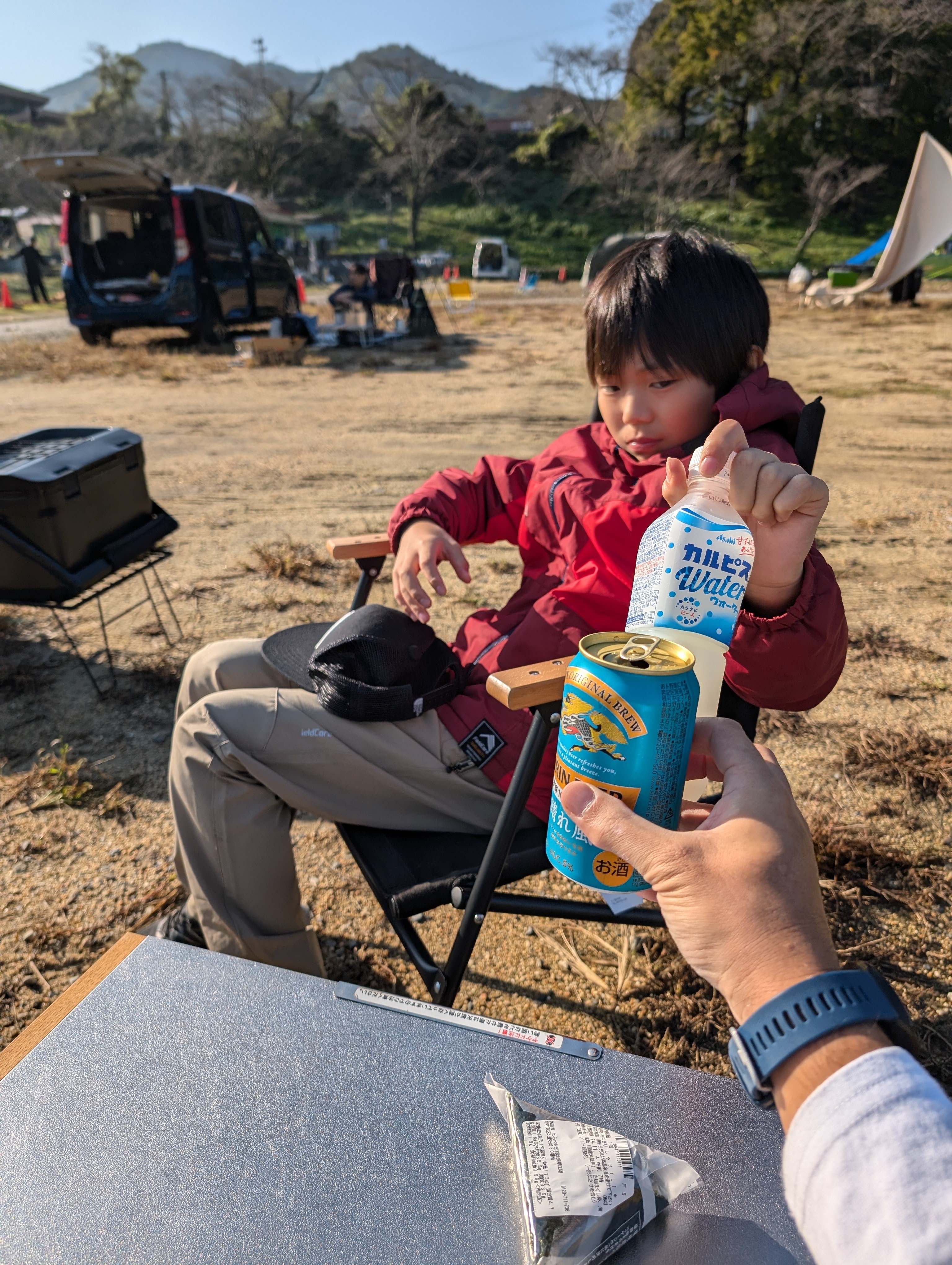 朝9時から乾杯