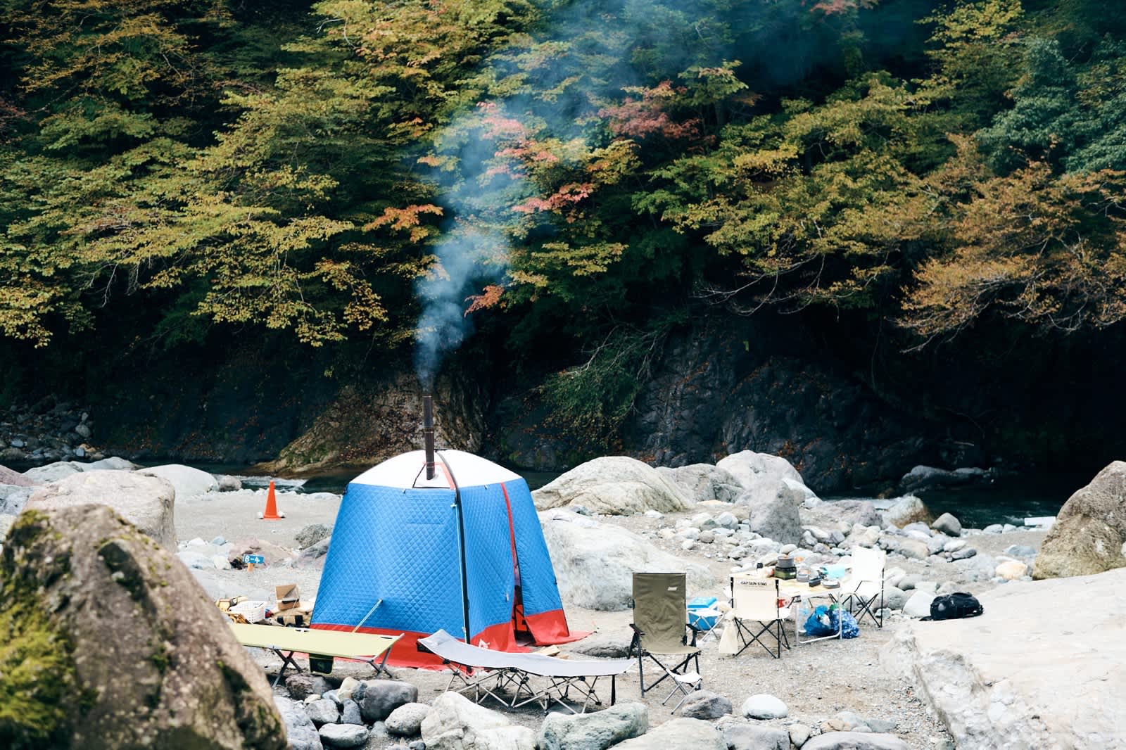 テントサウナ at 大渡キャンプ場