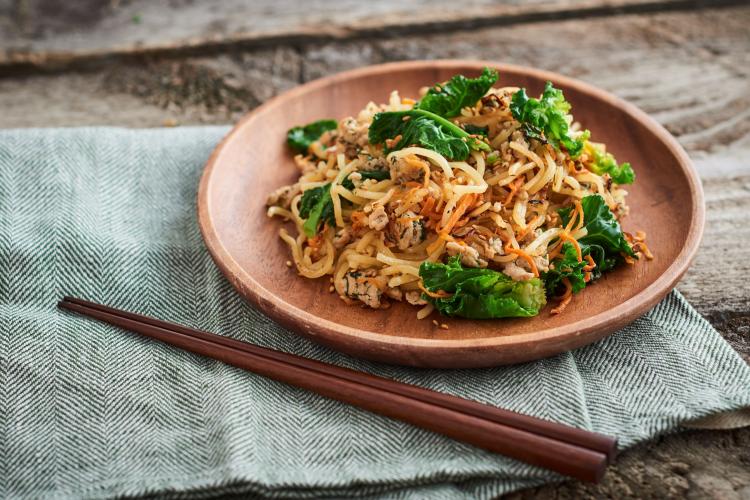 干し野菜のさっぱり焼きそば