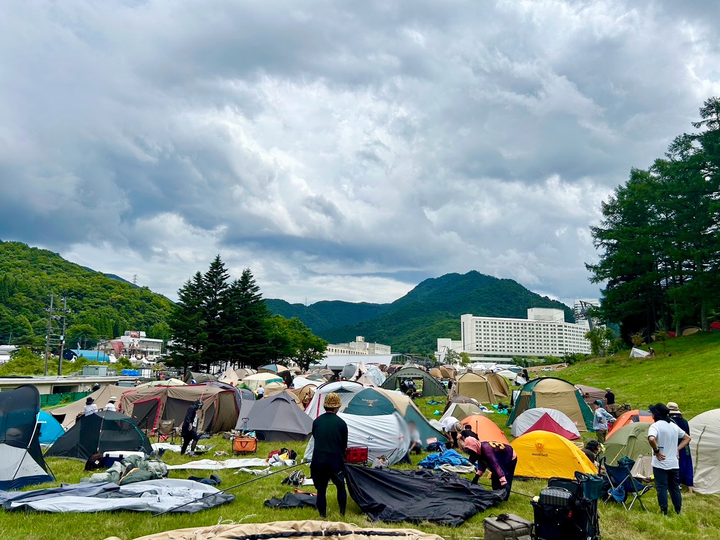 朝日で目覚める☀️キャンプ@FUJI ROCK FESTIVAL 苗場スキー場