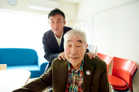 蛭子能収さんとマネージャーの森永真志さん