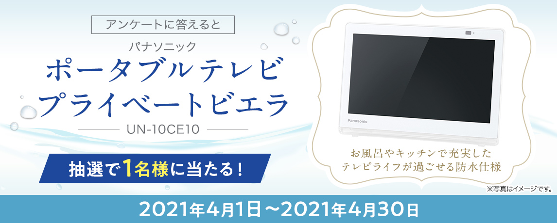 簡単応募キャンペーン パナソニック ポータブルテレビ プライベート