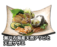 瀬戸内海産天然アワビと天然サザエ