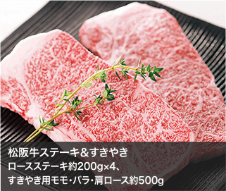 松阪牛ステーキ＆すきやき